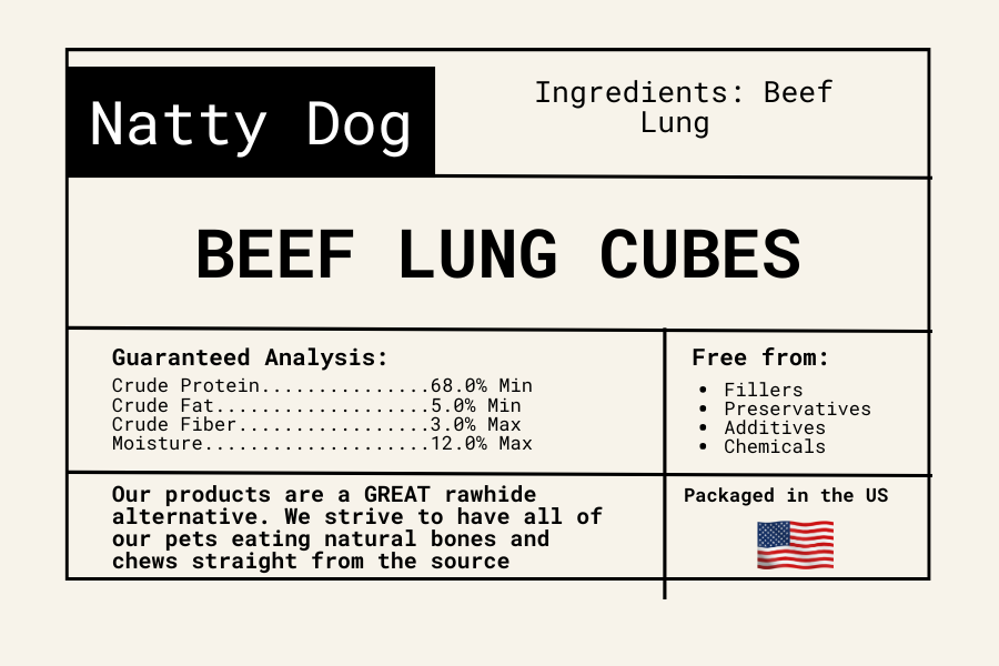 Beef Lung Cubes