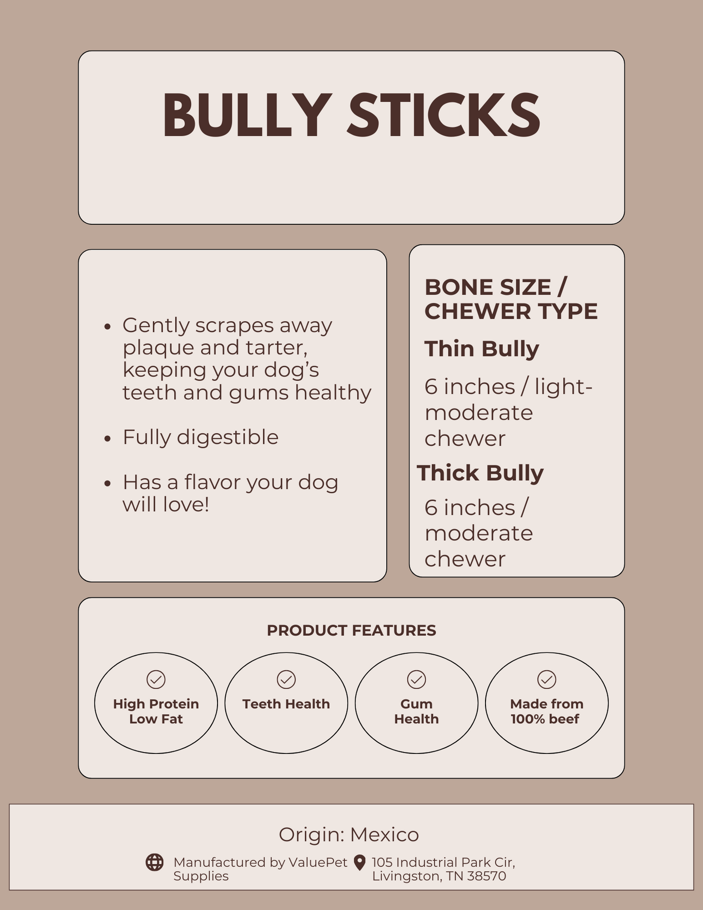 6-Inch Thin Bully Sticks