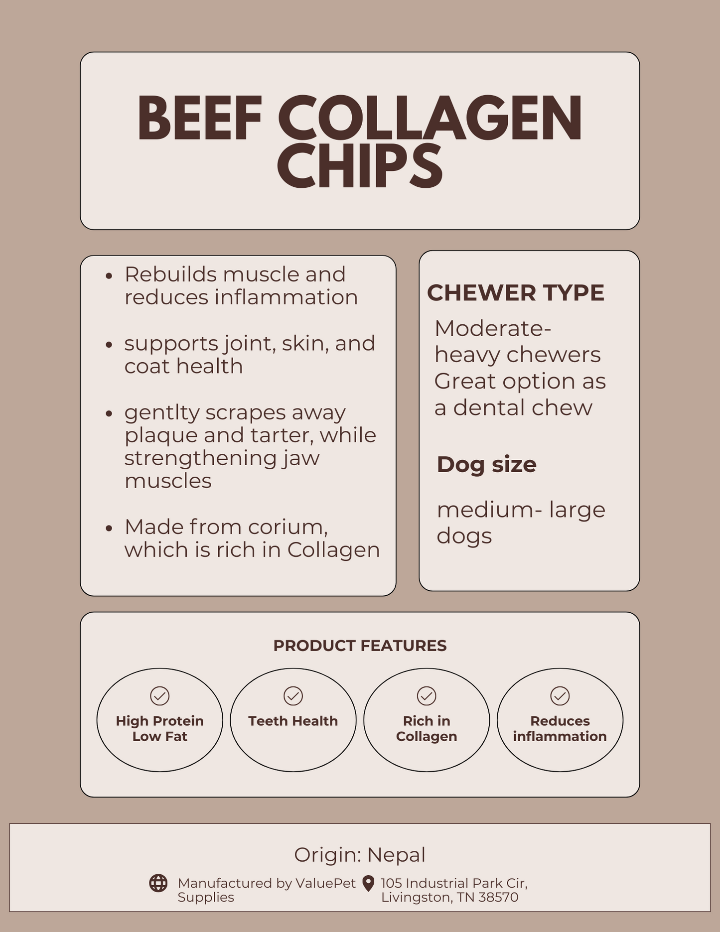 Smoked Beef Collagen Chips