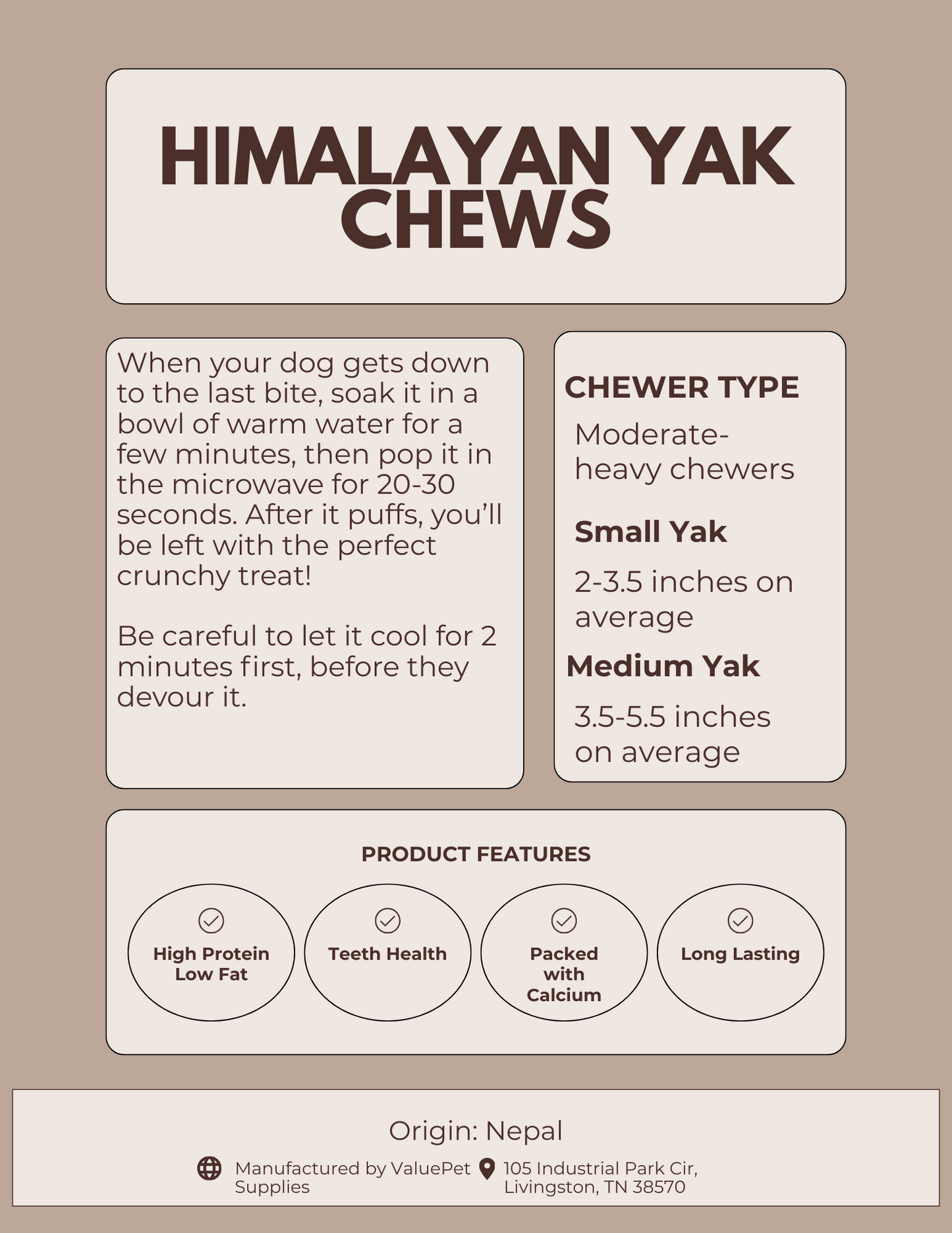 Medium Himalayan Yak Chews